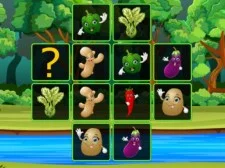 Match de cartes de légumes